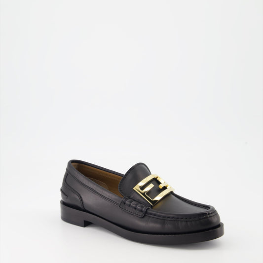 Black Leather Loafers