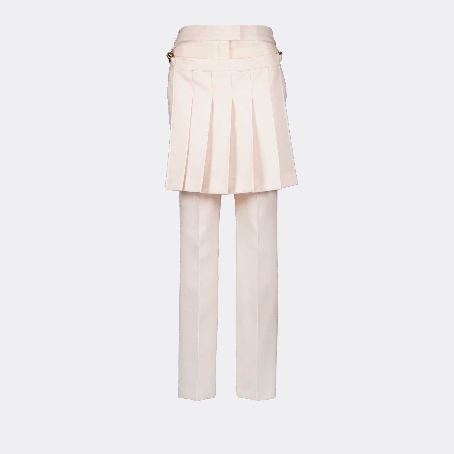 Layered Pleated Mini Skirt Trousers