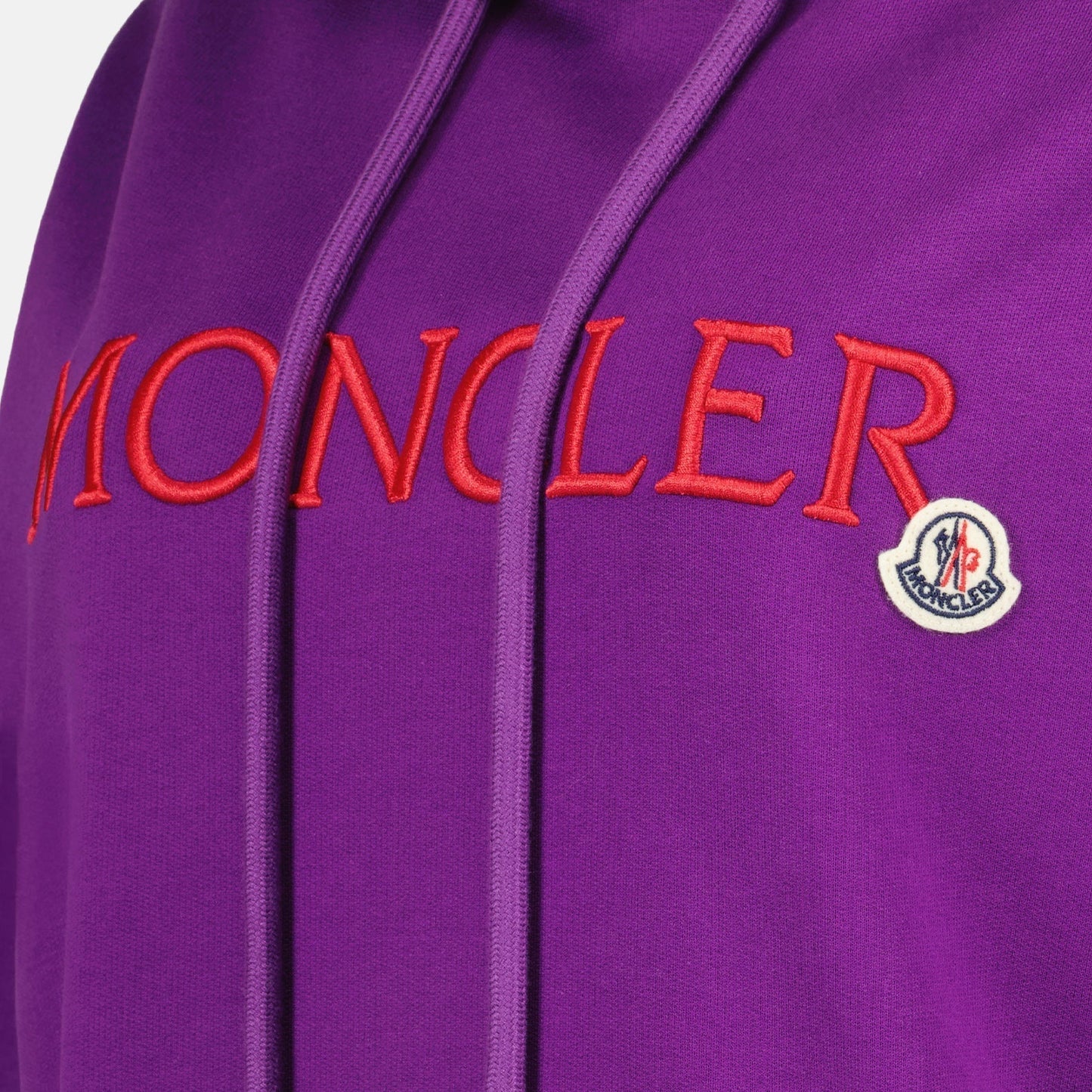 Embroidered Logo Hoodie – Purple
