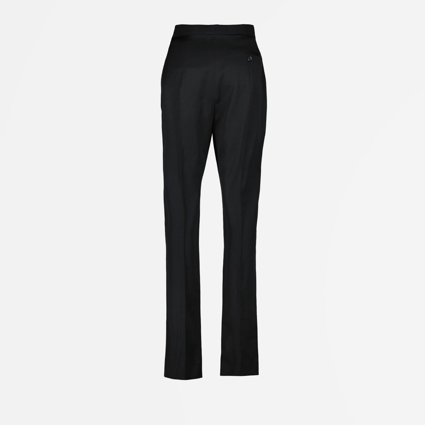 Black Zip-Detail Trousers
