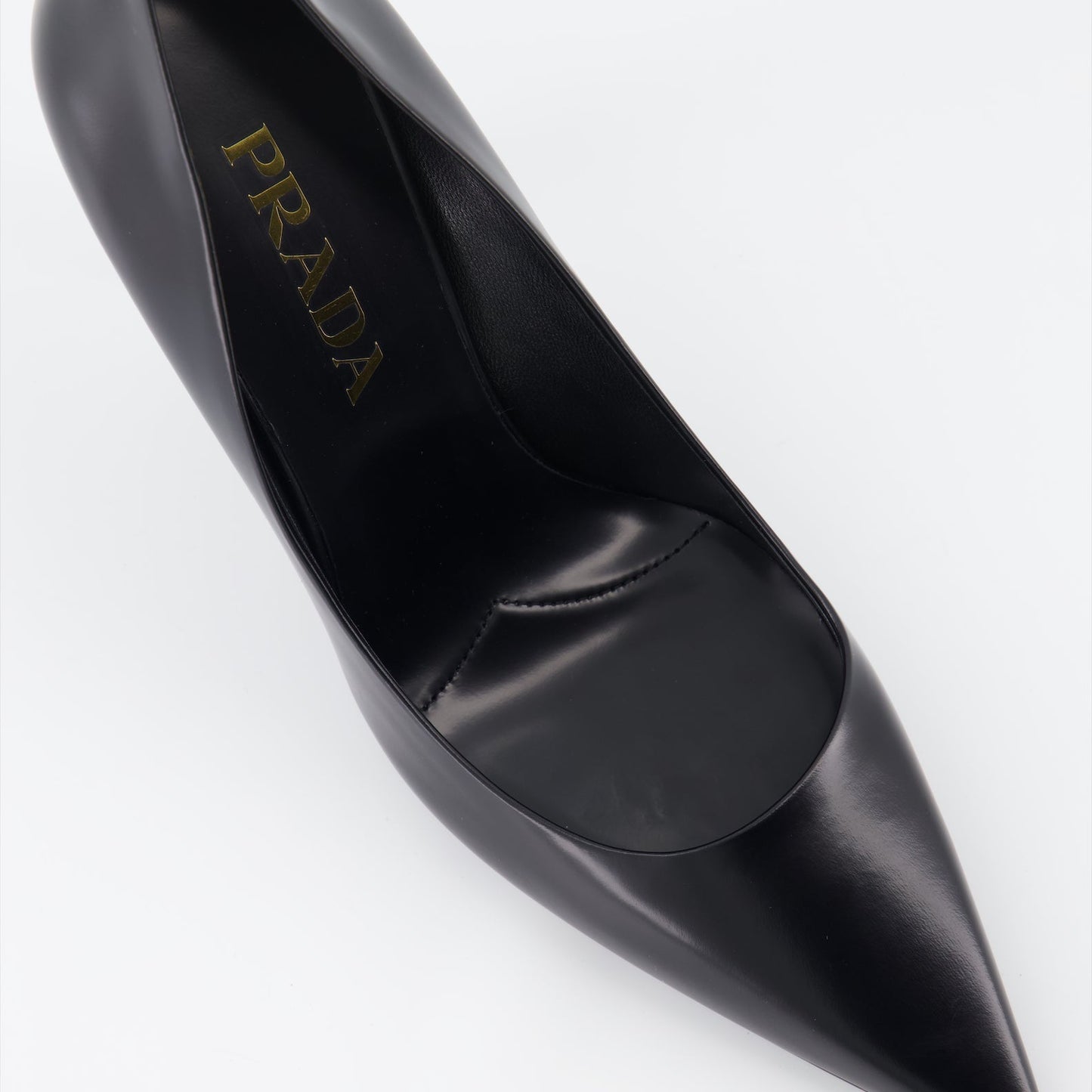 Leather Pointed-Toe Pumps