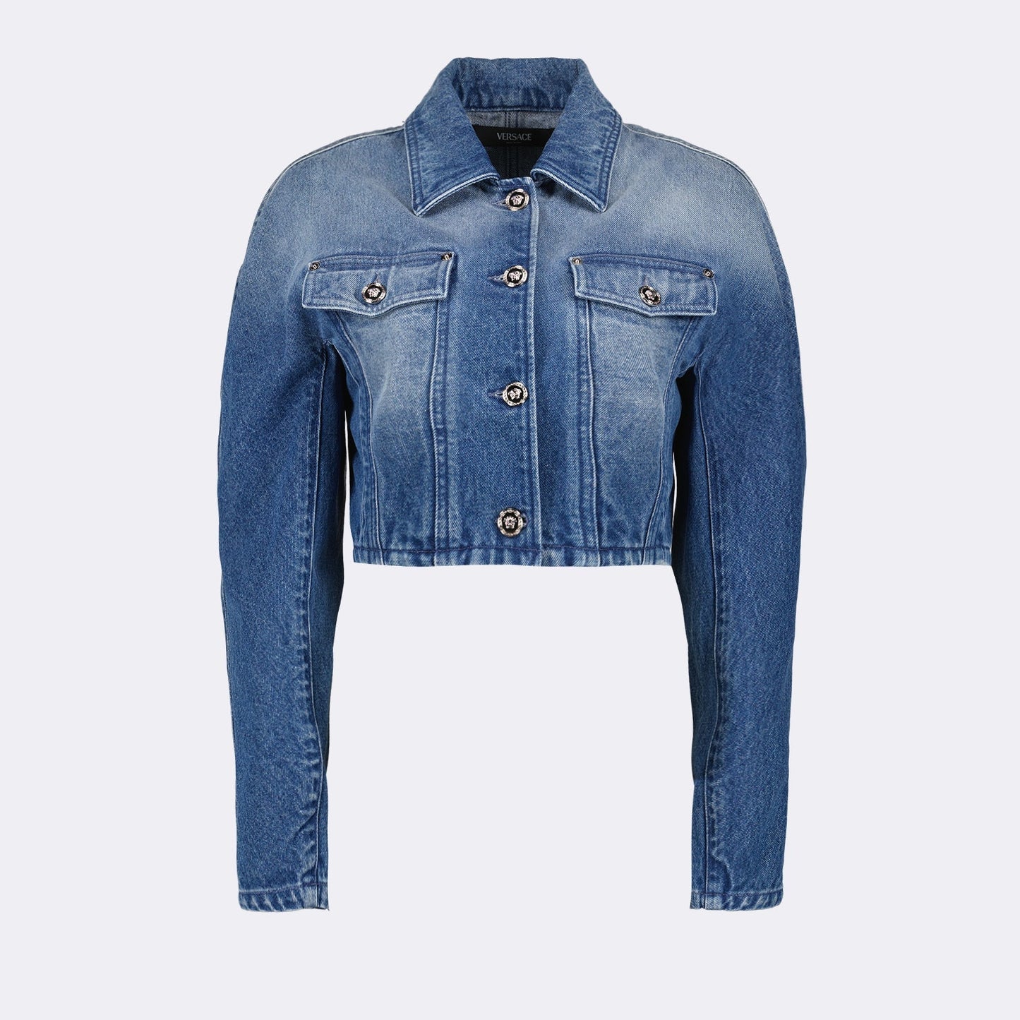Medusa Button Denim Jacket