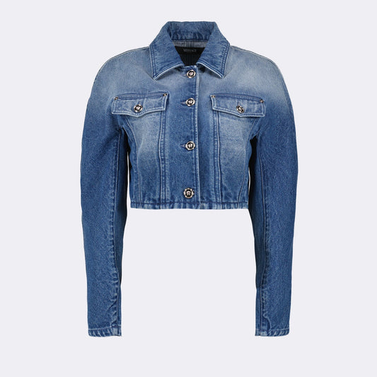 Medusa Button Denim Jacket
