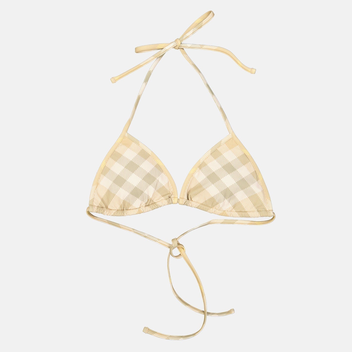 Checked Bikini Top