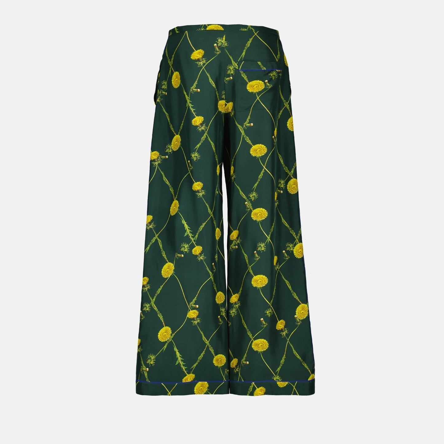 Floral Print Wide-Leg Trousers