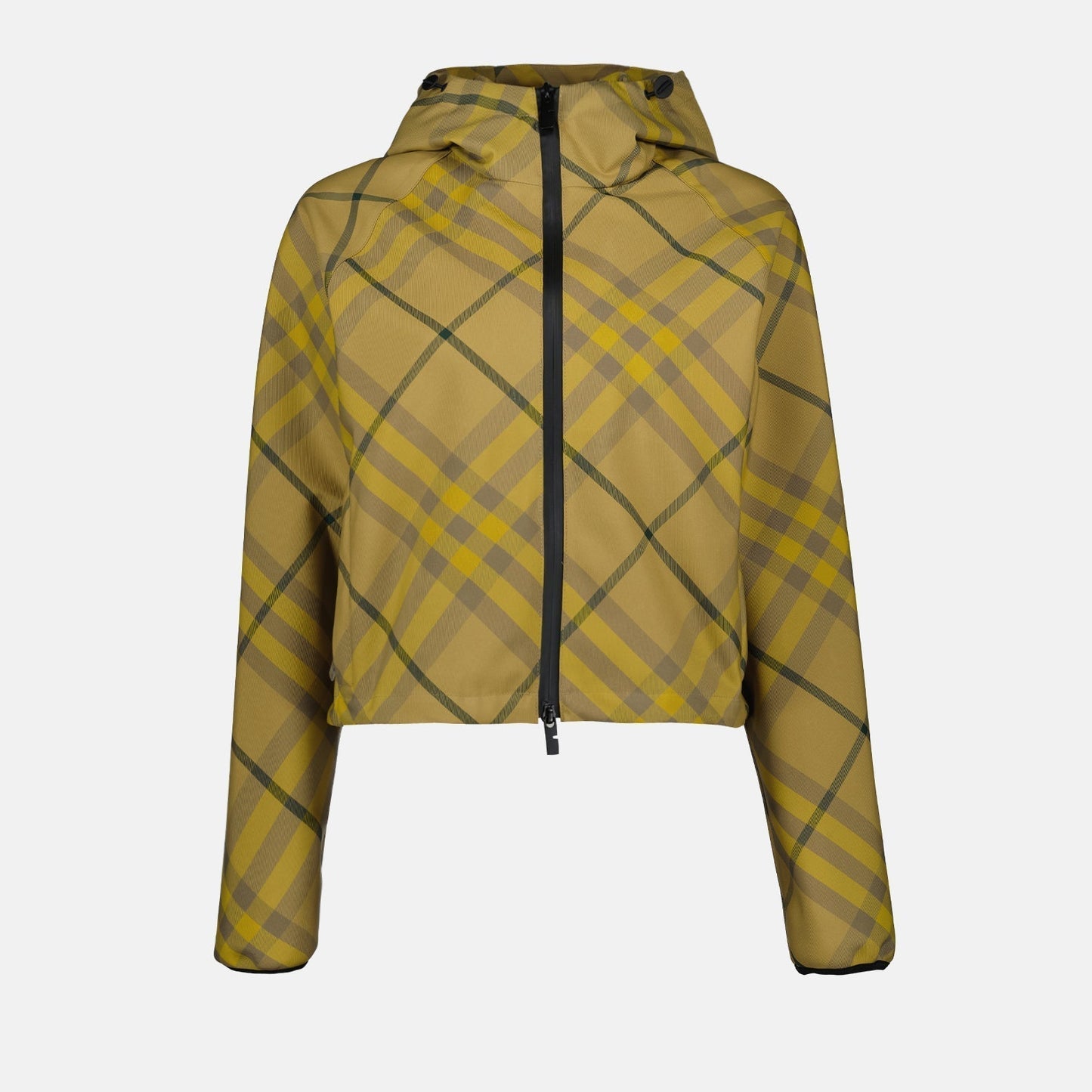 Check Hooded Zip Jacket