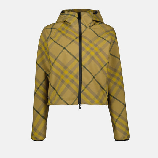 Check Hooded Zip Jacket