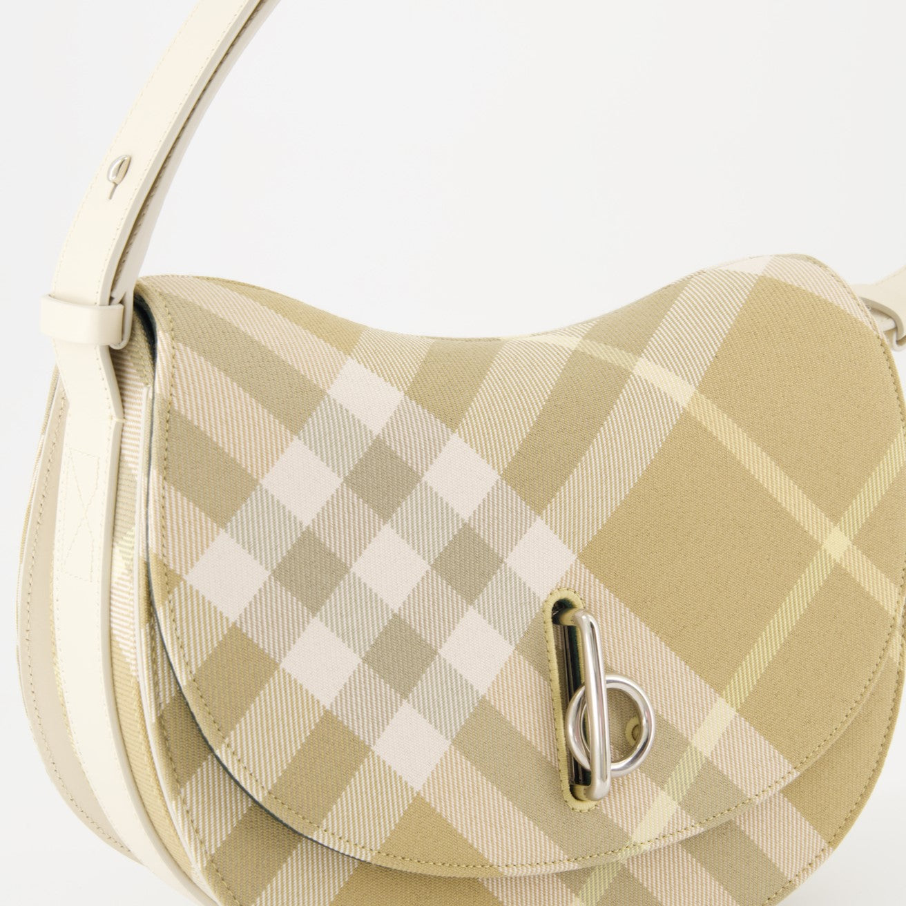 Check Canvas Mini Shoulder Bag