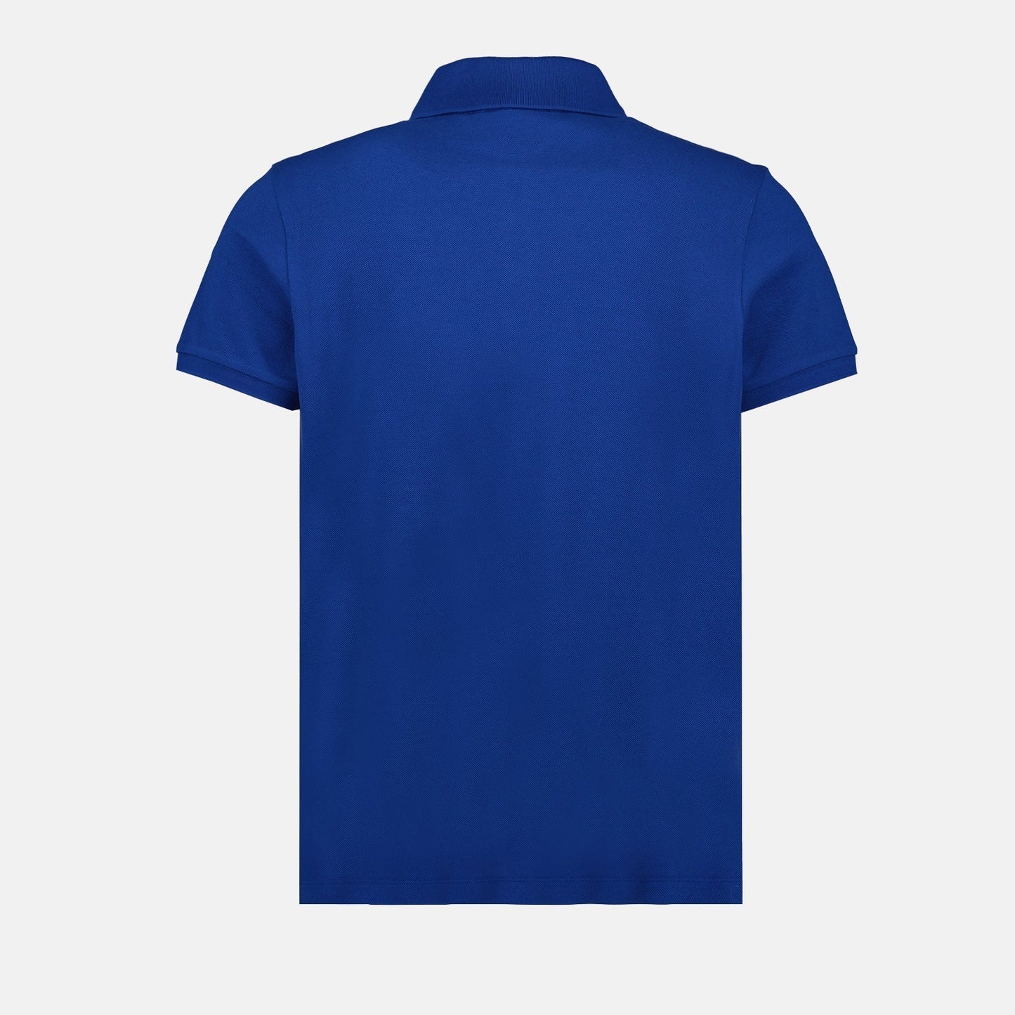 Moncler Blue Polo Shirt with Statement Logo