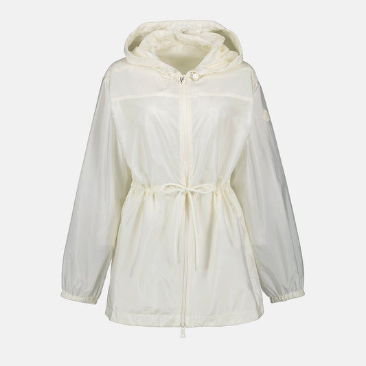 Hooded Drawstring Windbreaker Jacket