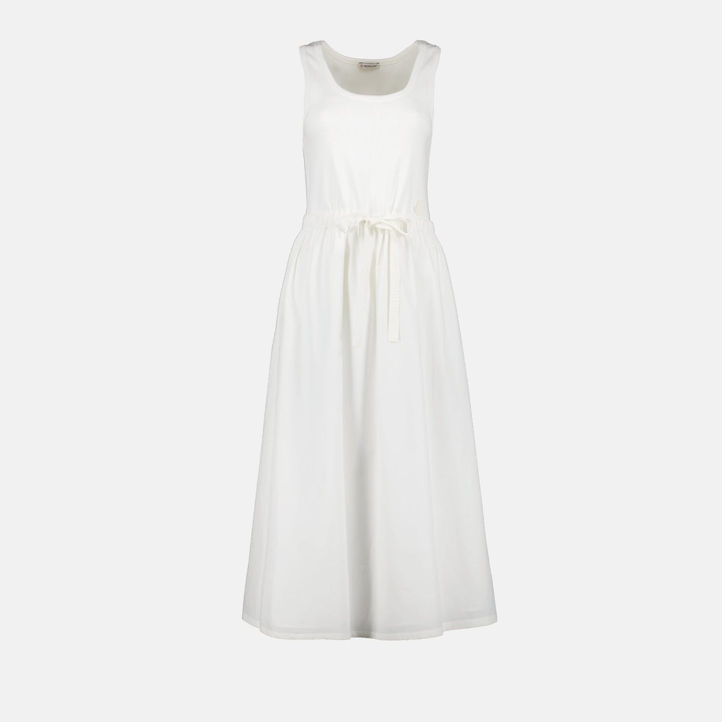 Sleeveless Drawstring Waist Maxi Dress