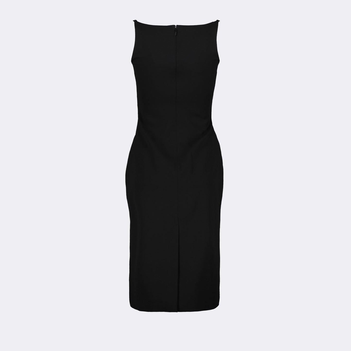 Corset-Detail Midi Dress with Medusa Accents