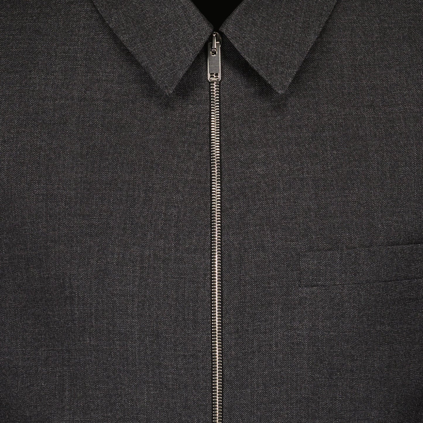 Zip-Up Wool Jacket