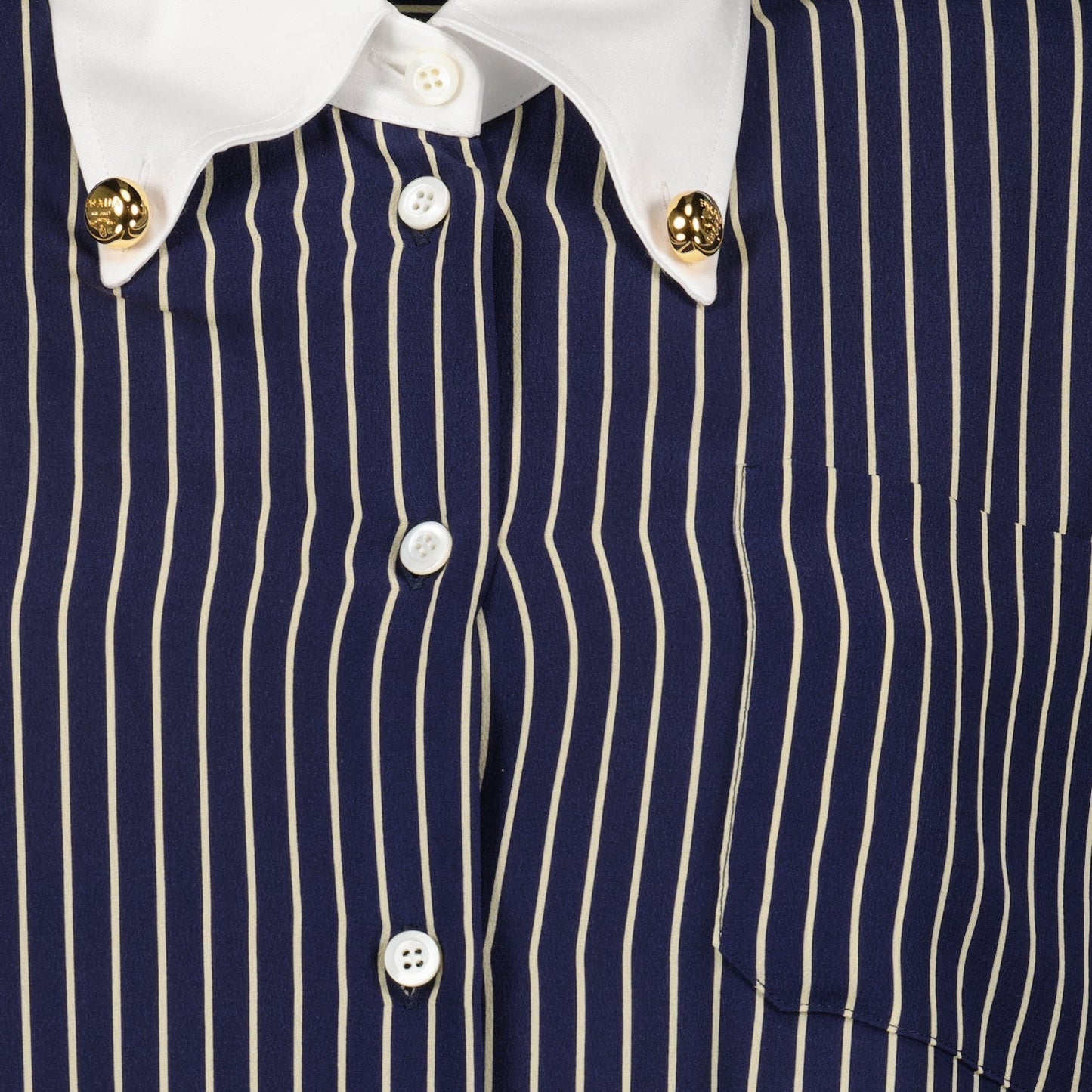Navy Striped Oversized Shirt