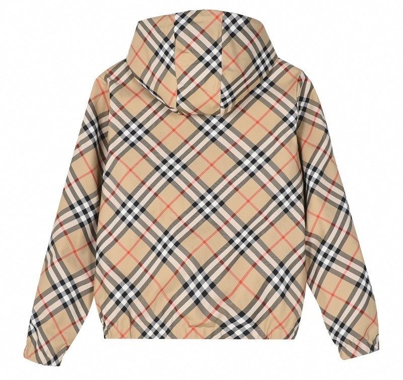 Reversible Vintage Check Hooded Jacket