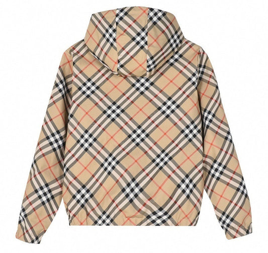 Reversible Vintage Check Hooded Jacket