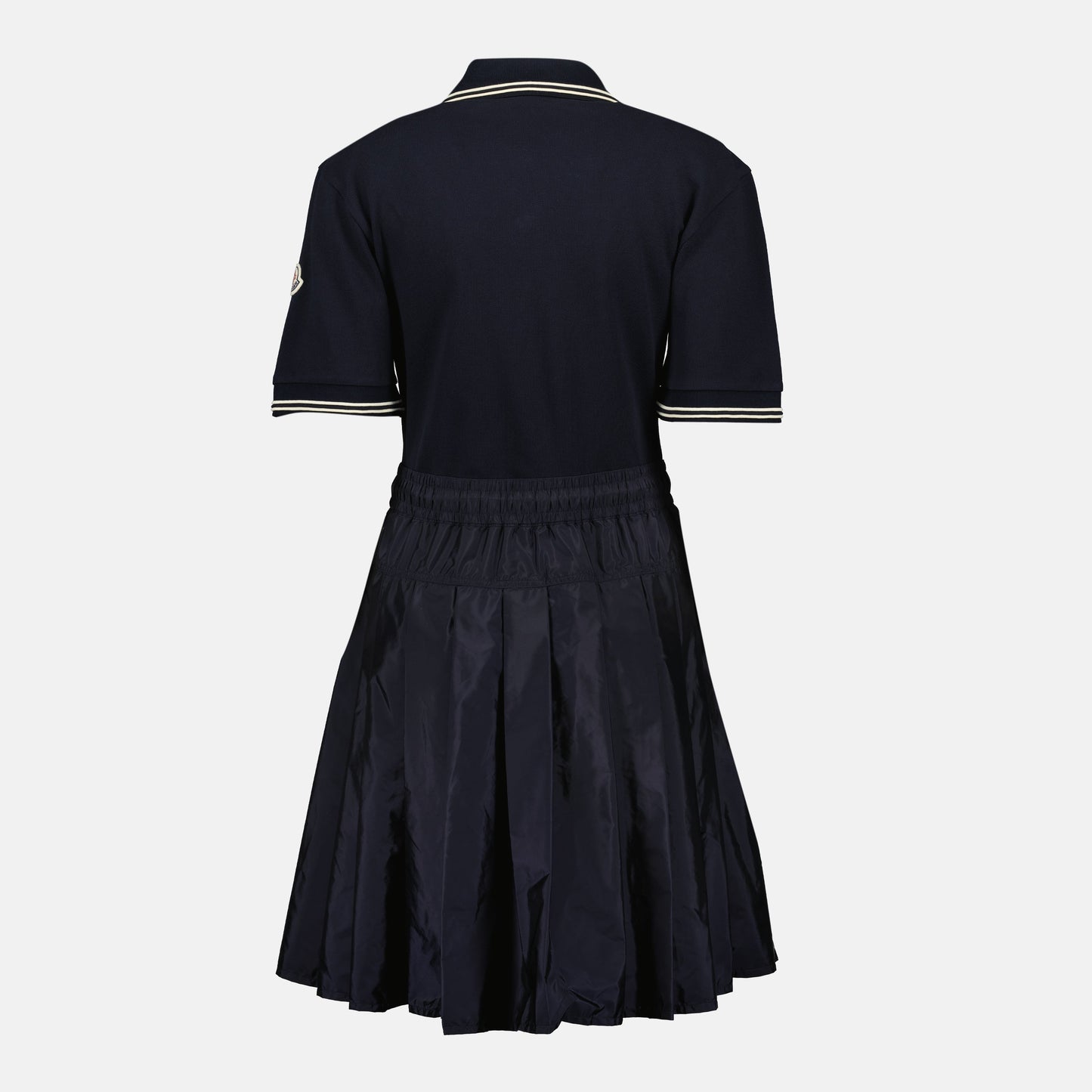Polo Collar Drawstring Waist Dress