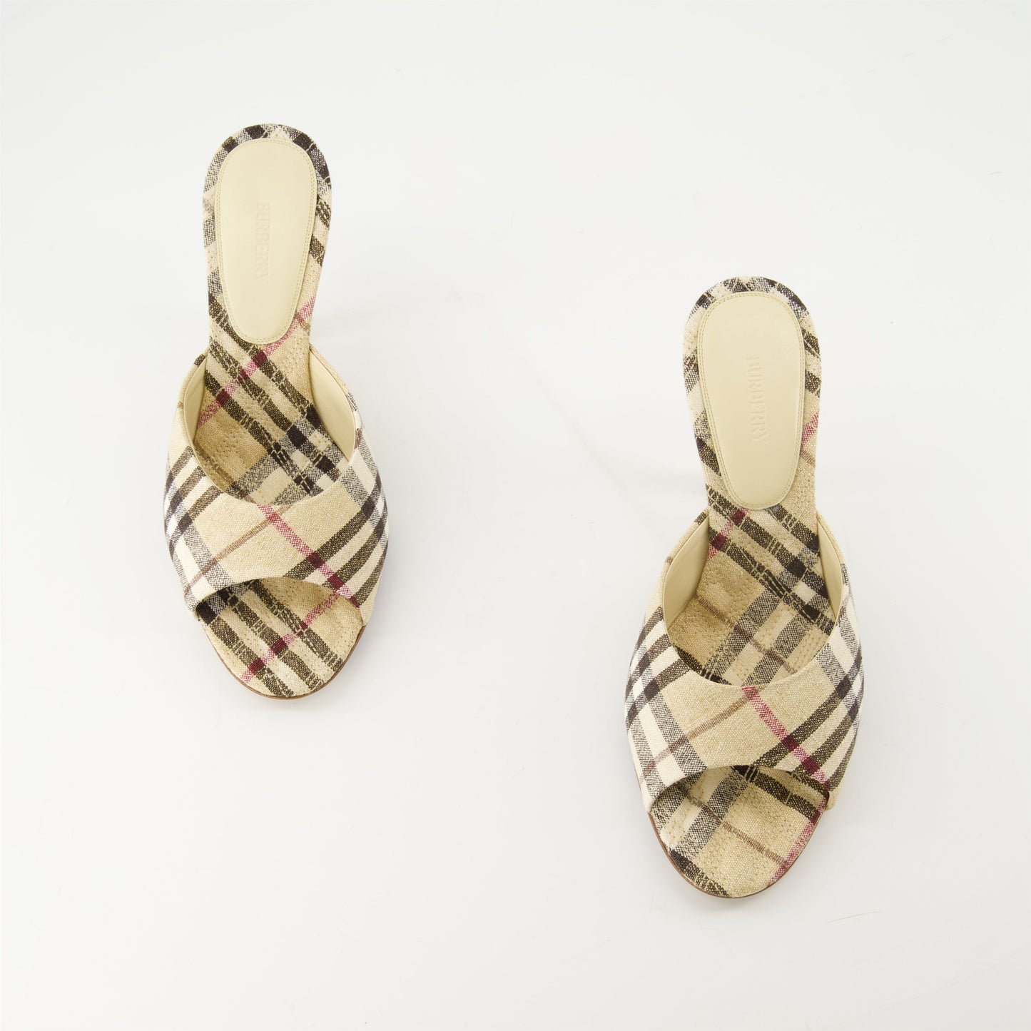 Vintage Check Mule Sandals