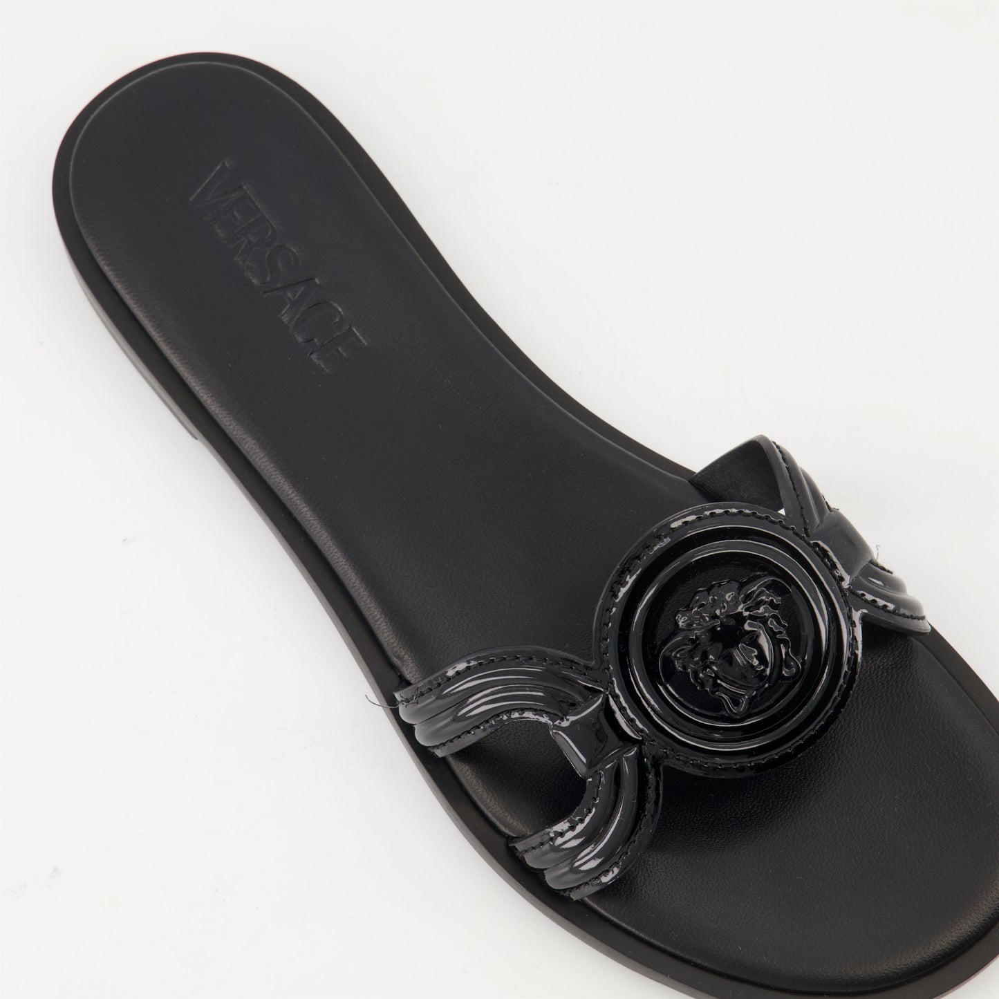 La Medusa Flat Slide Sandals