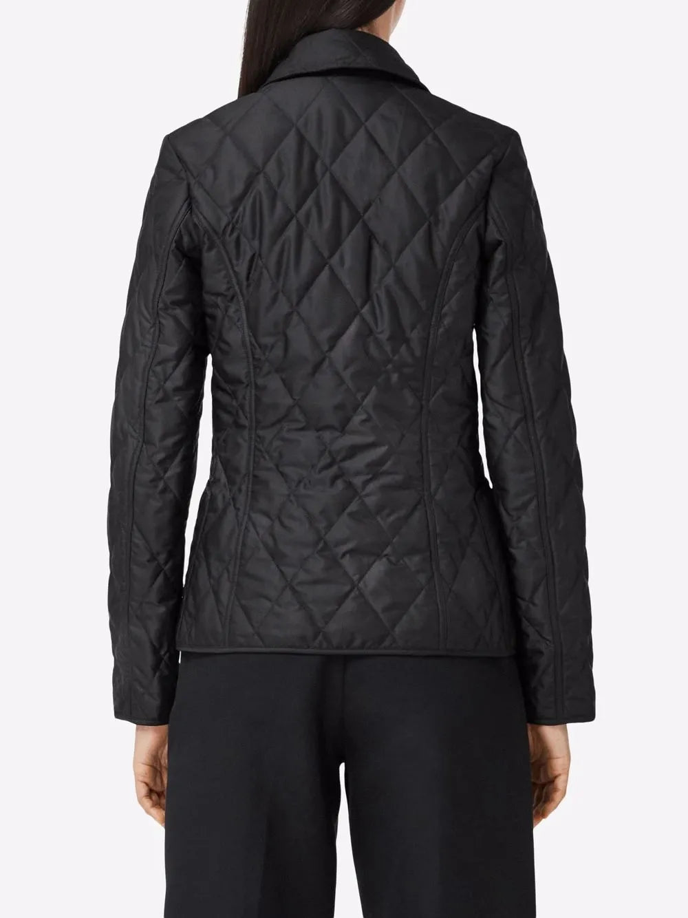 Black Diamond-Quilted Jacket