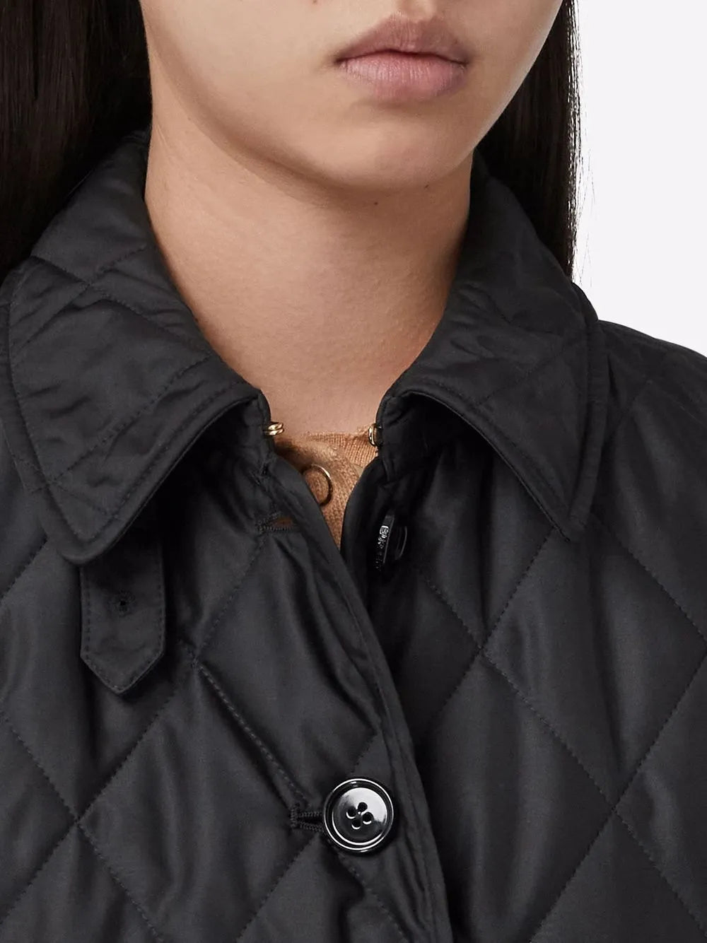 Black Diamond-Quilted Jacket