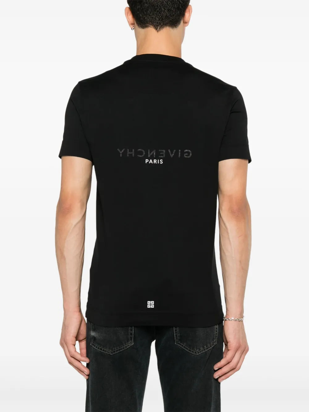 Black Logo Cotton T-Shirt