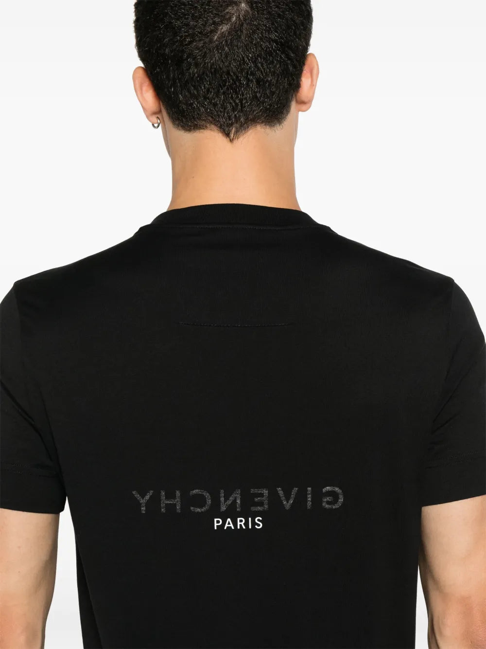 Black Logo Cotton T-Shirt