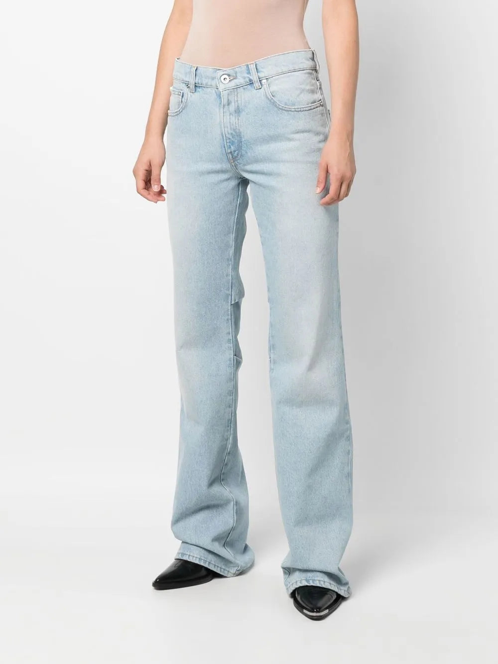 High-Rise Flared Denim Jeans