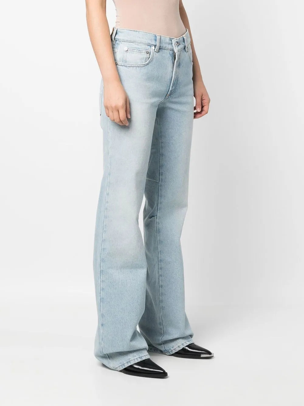High-Rise Flared Denim Jeans