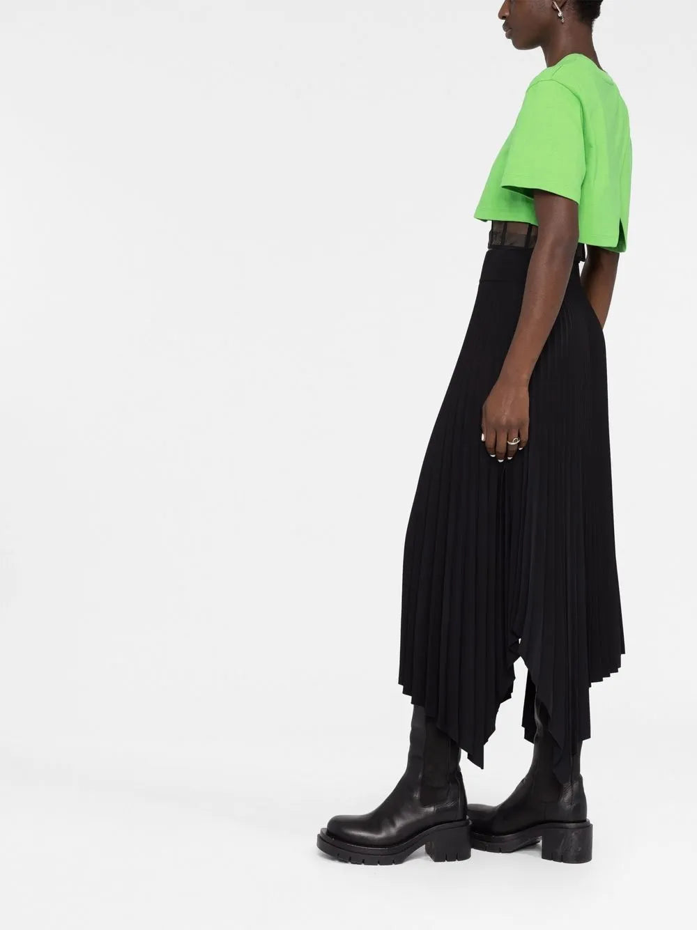 Mesh Corset Crop T-Shirt