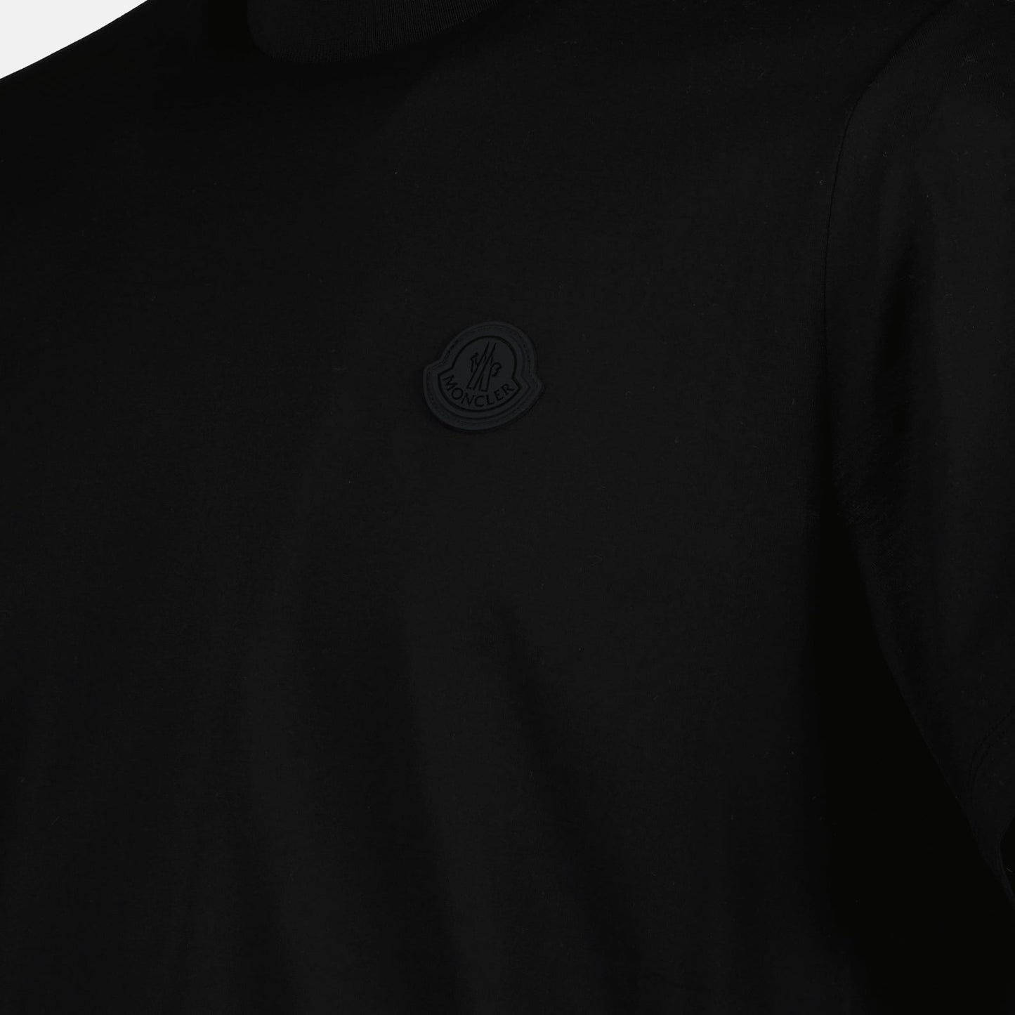 Black Vertical Logo T-Shirt