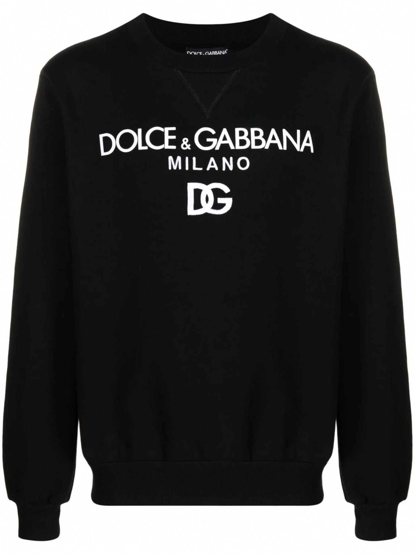 DG Logo-Embroidered Cotton Sweatshirt