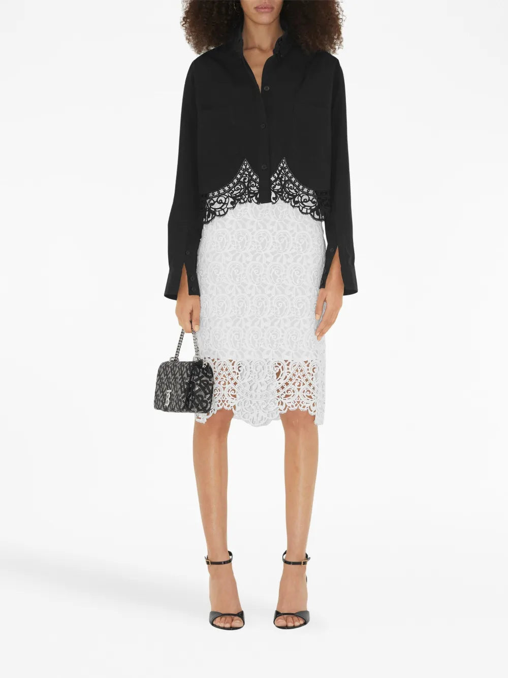 Cropped Lace Shirt