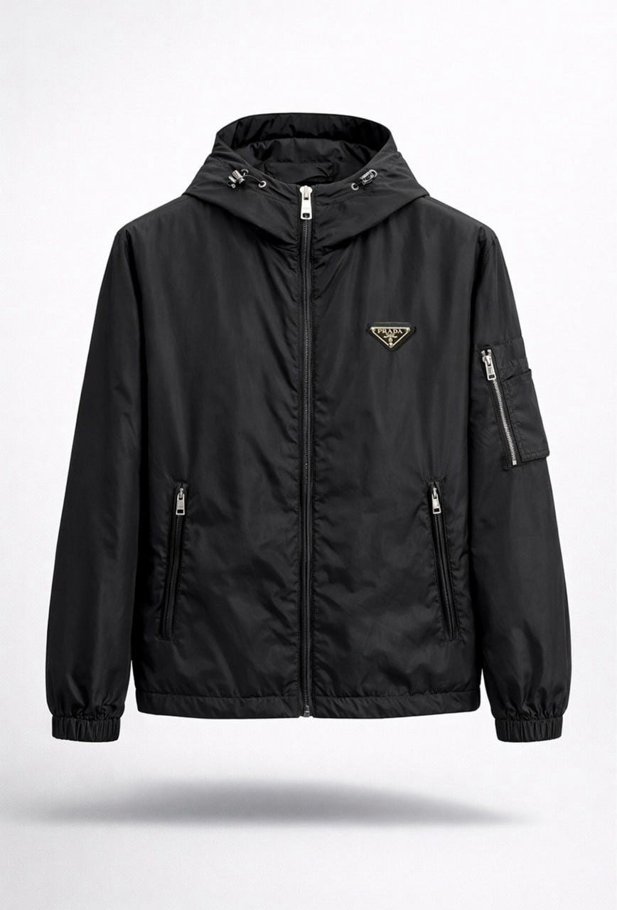 Re-Nylon Hooded Zip Jacket