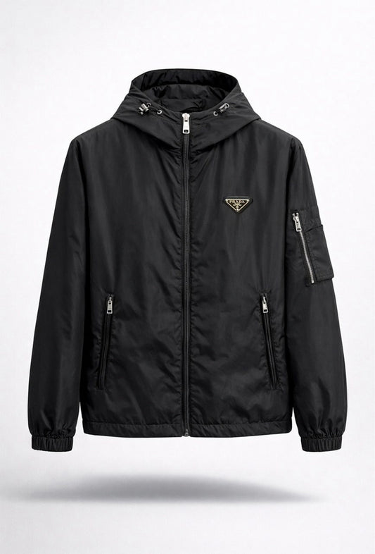 Re-Nylon Hooded Zip Jacket