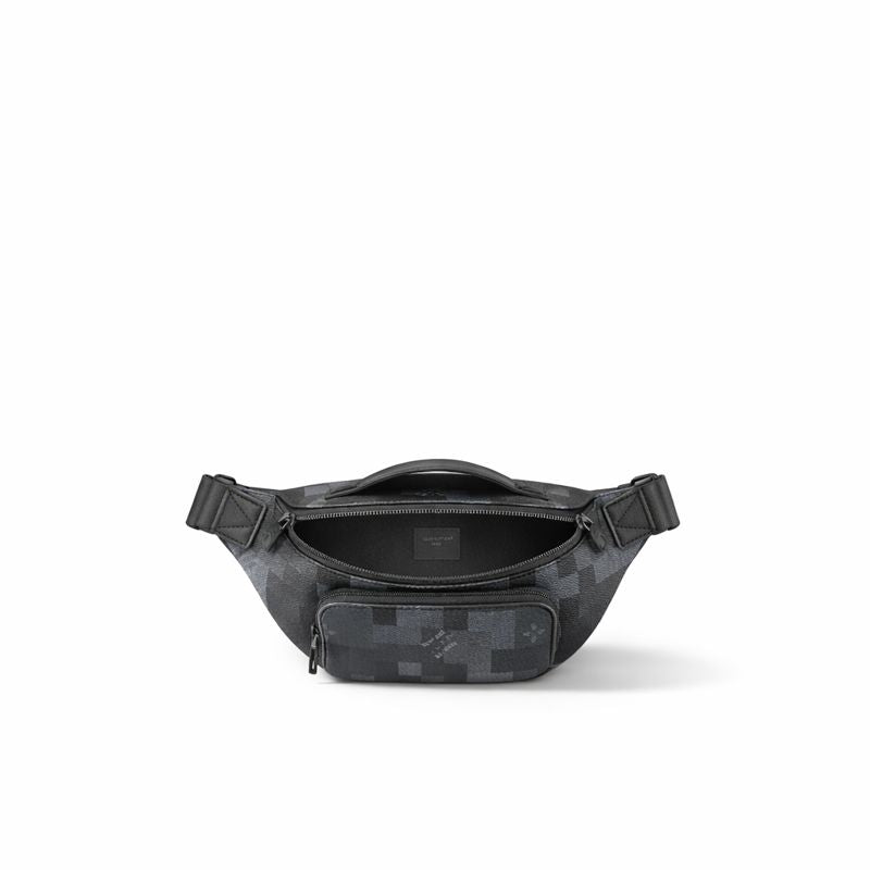 Damier Graphite Pixel Belt Bag (Black/Grey)