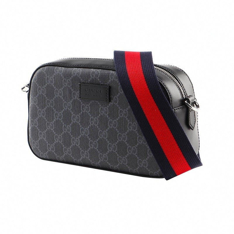 Black Canvas Crossbody Bag