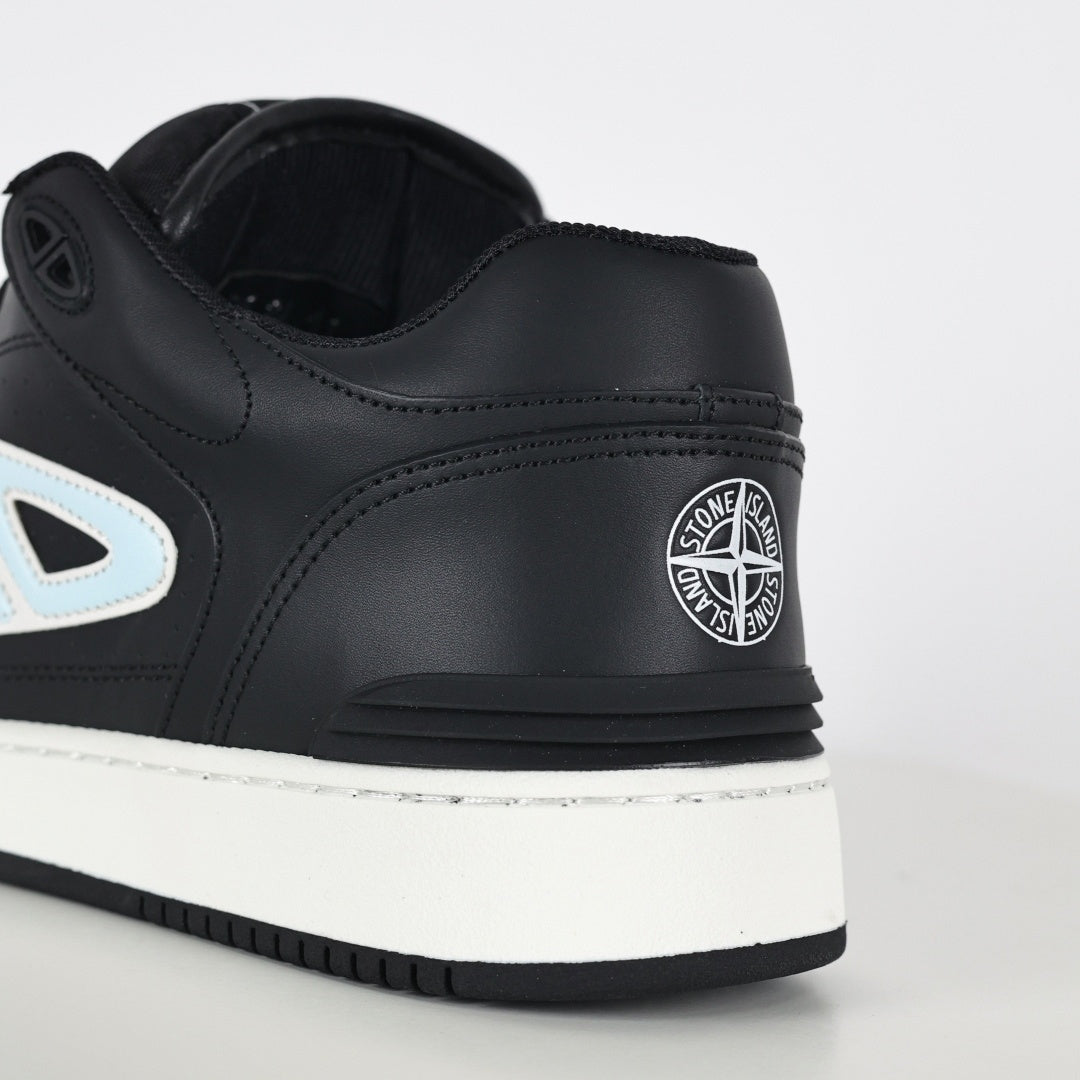 B57 Low-Top Sneaker – Black with Ice Blue CD Signature