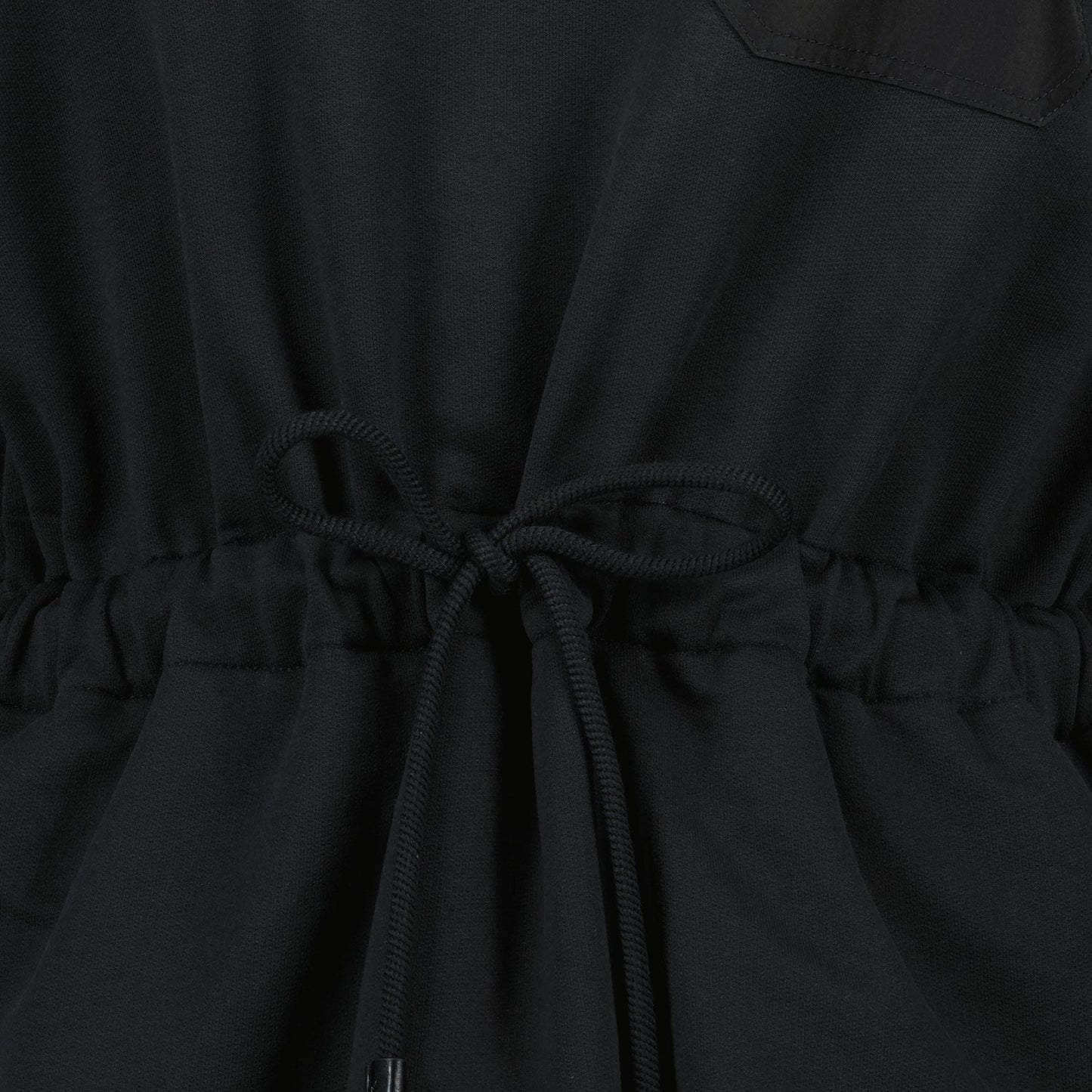 Drawstring Waist Peplum Mini Dress