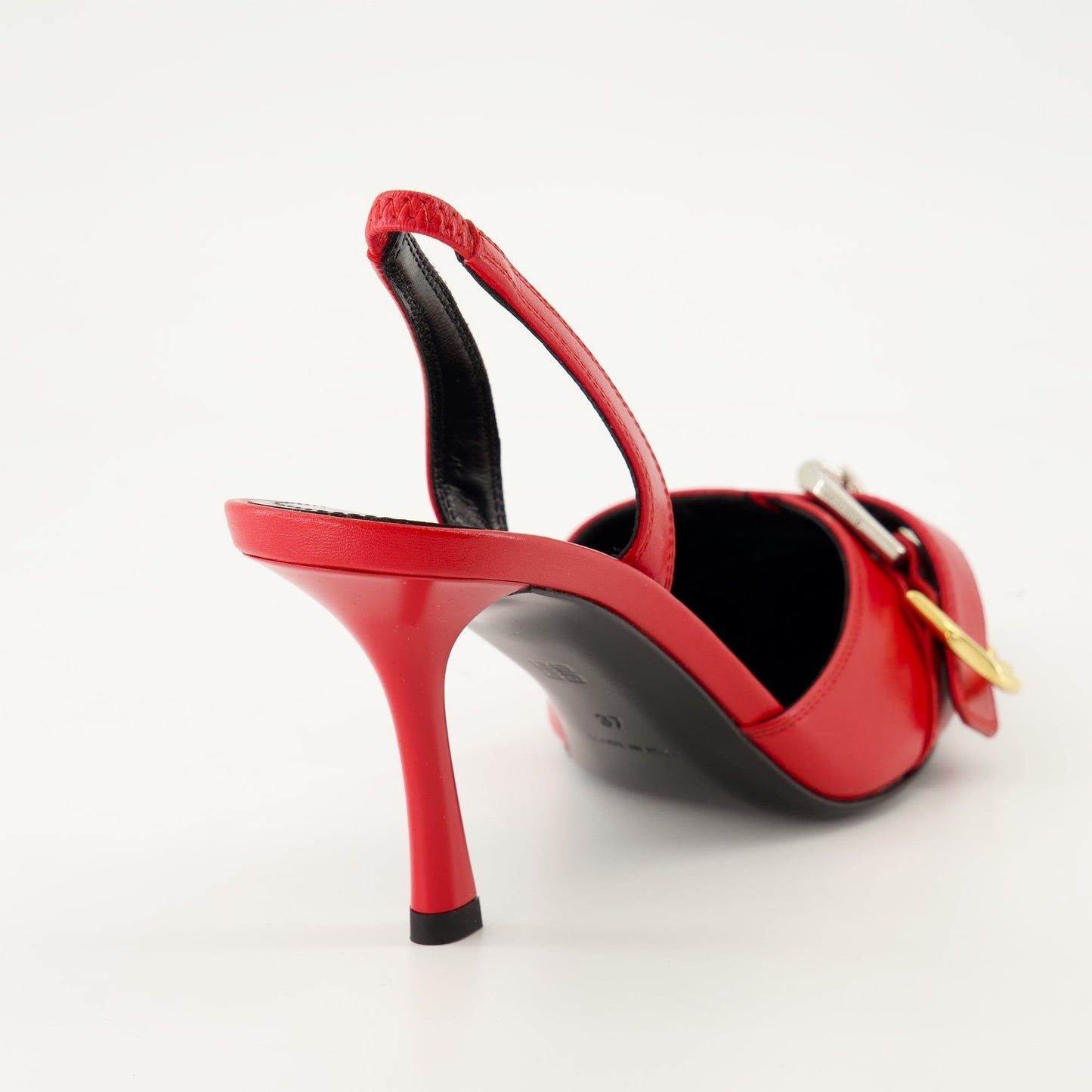 Buckle Slingback Pumps