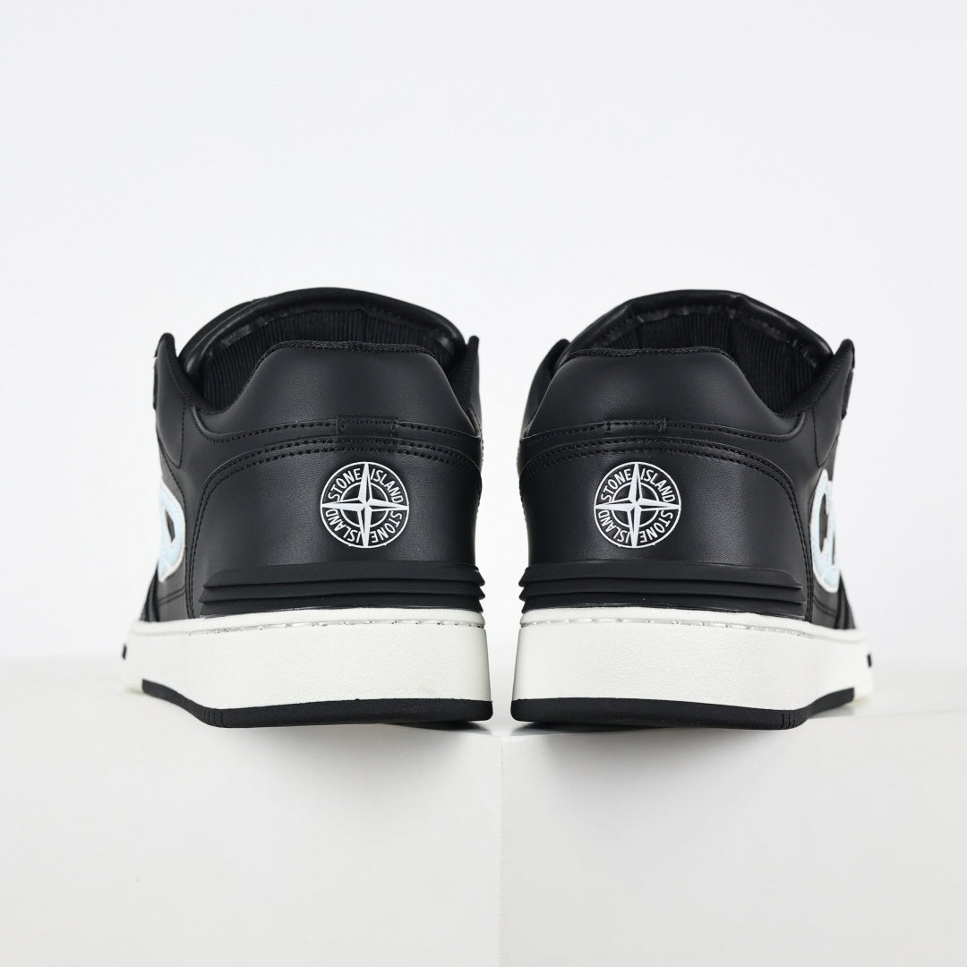 B57 Low-Top Sneaker – Black with Ice Blue CD Signature