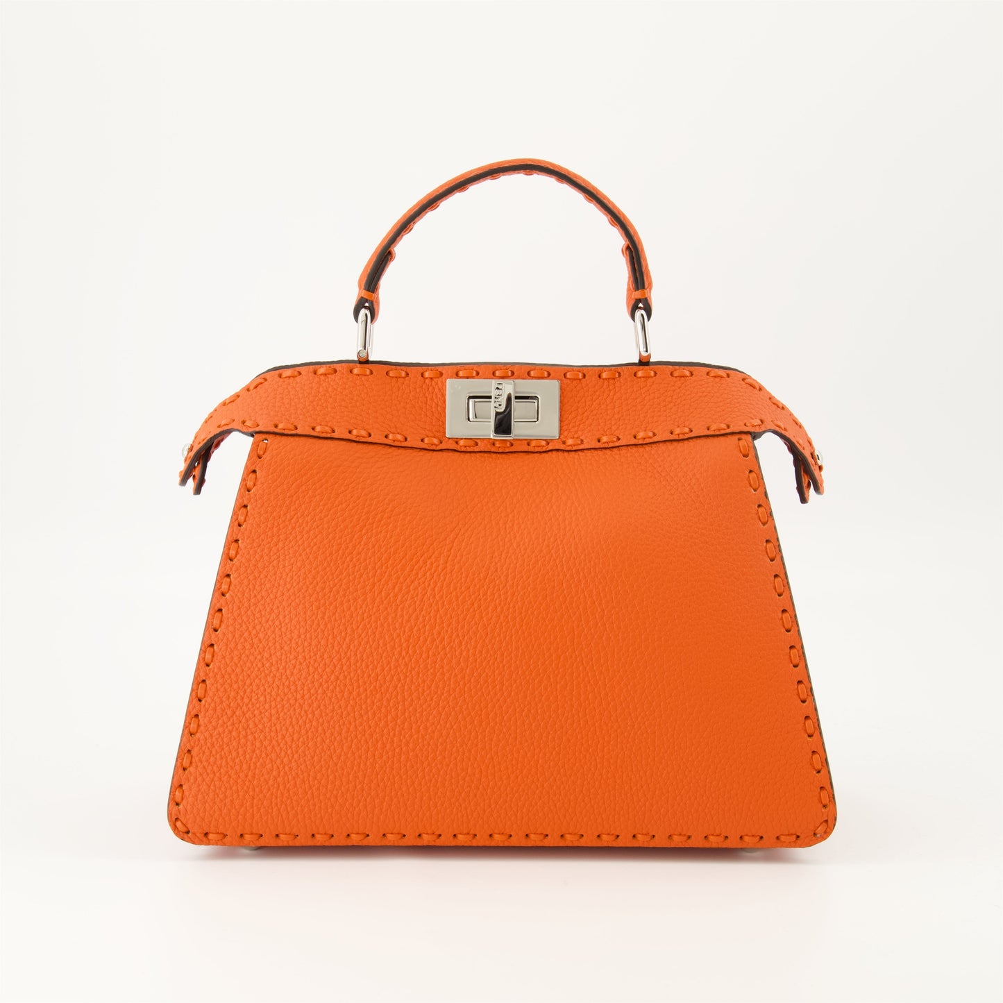 Peekaboo Mini – Orange Leather