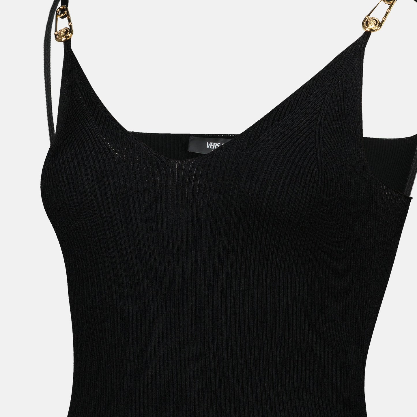 Ribbed Knit Maxi Slip Dress