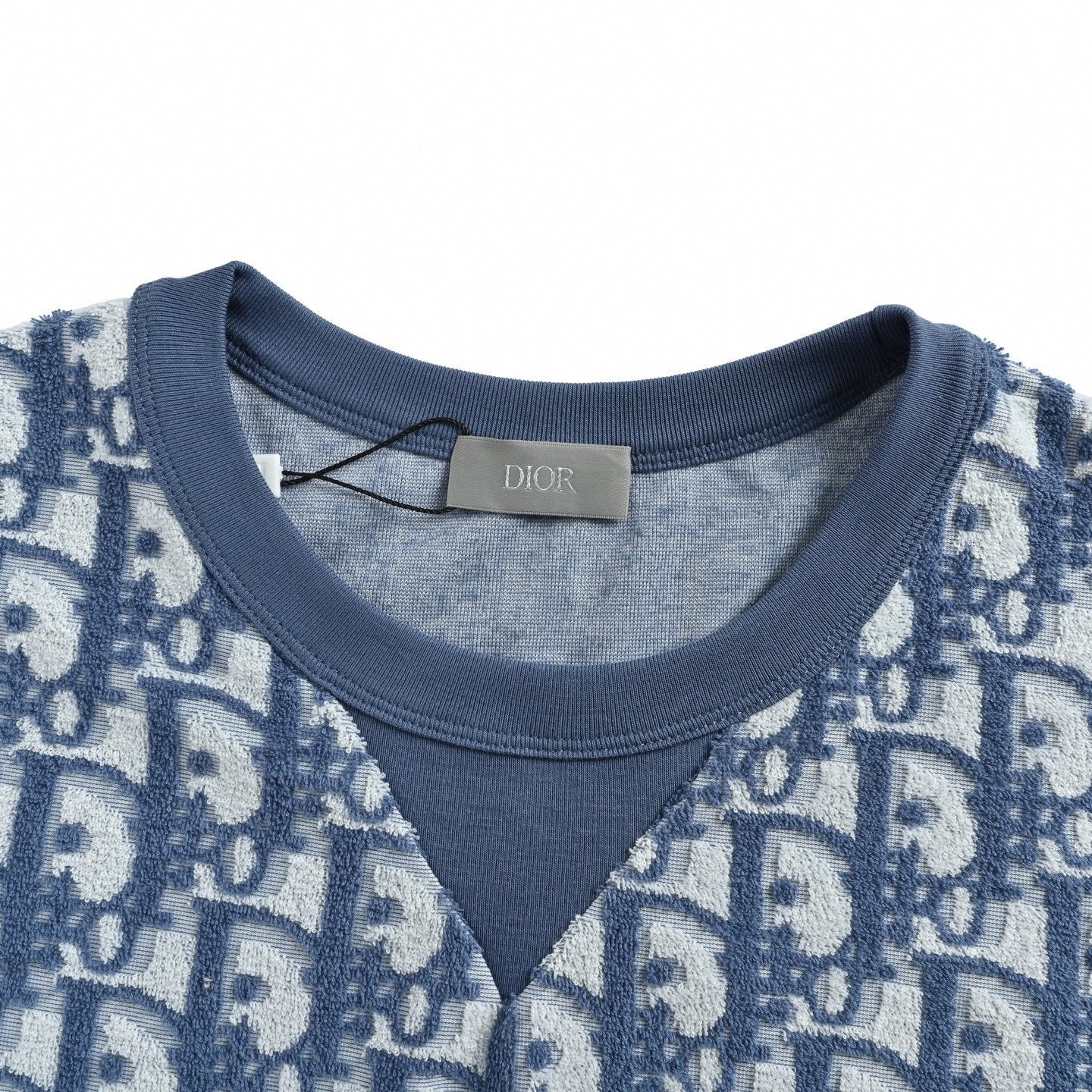 Oblique Monogram Toweling T-Shirt | Blue