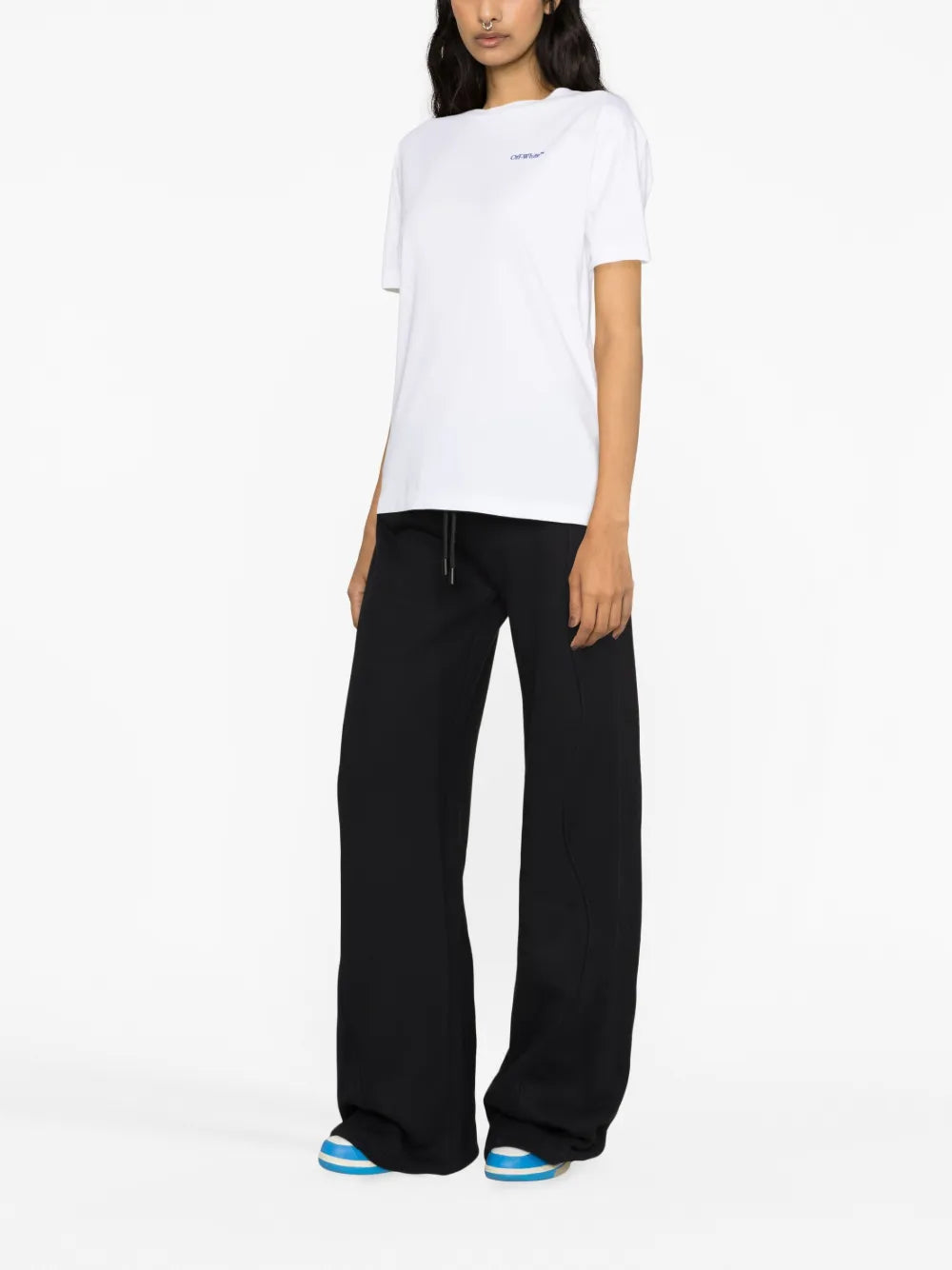 Wide-Leg Drawstring Lounge Trousers