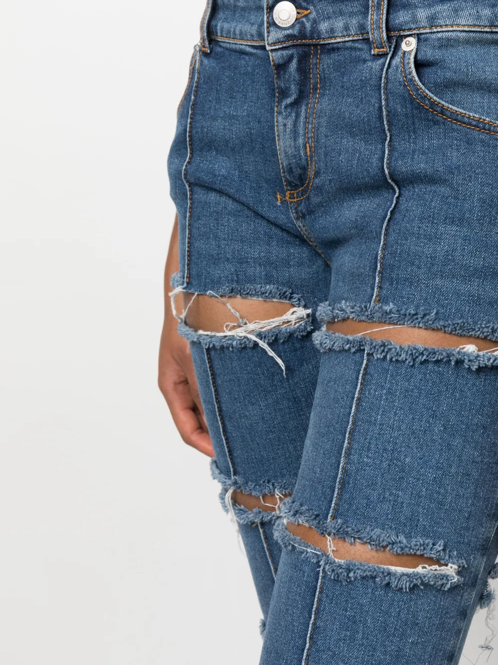 Patchwork Skinny Jeans
