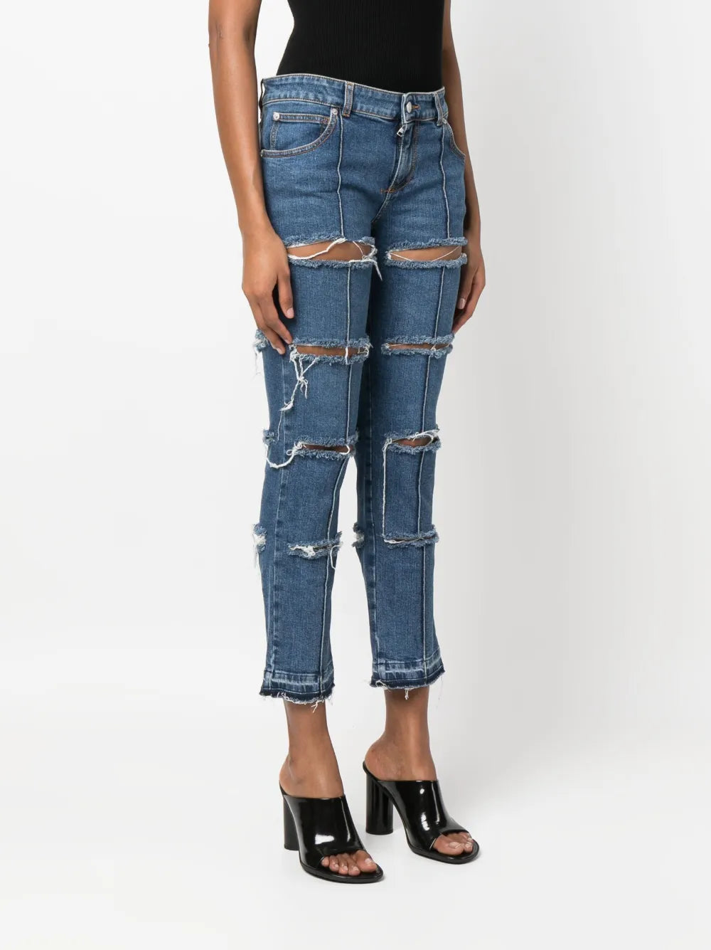 Patchwork Skinny Jeans