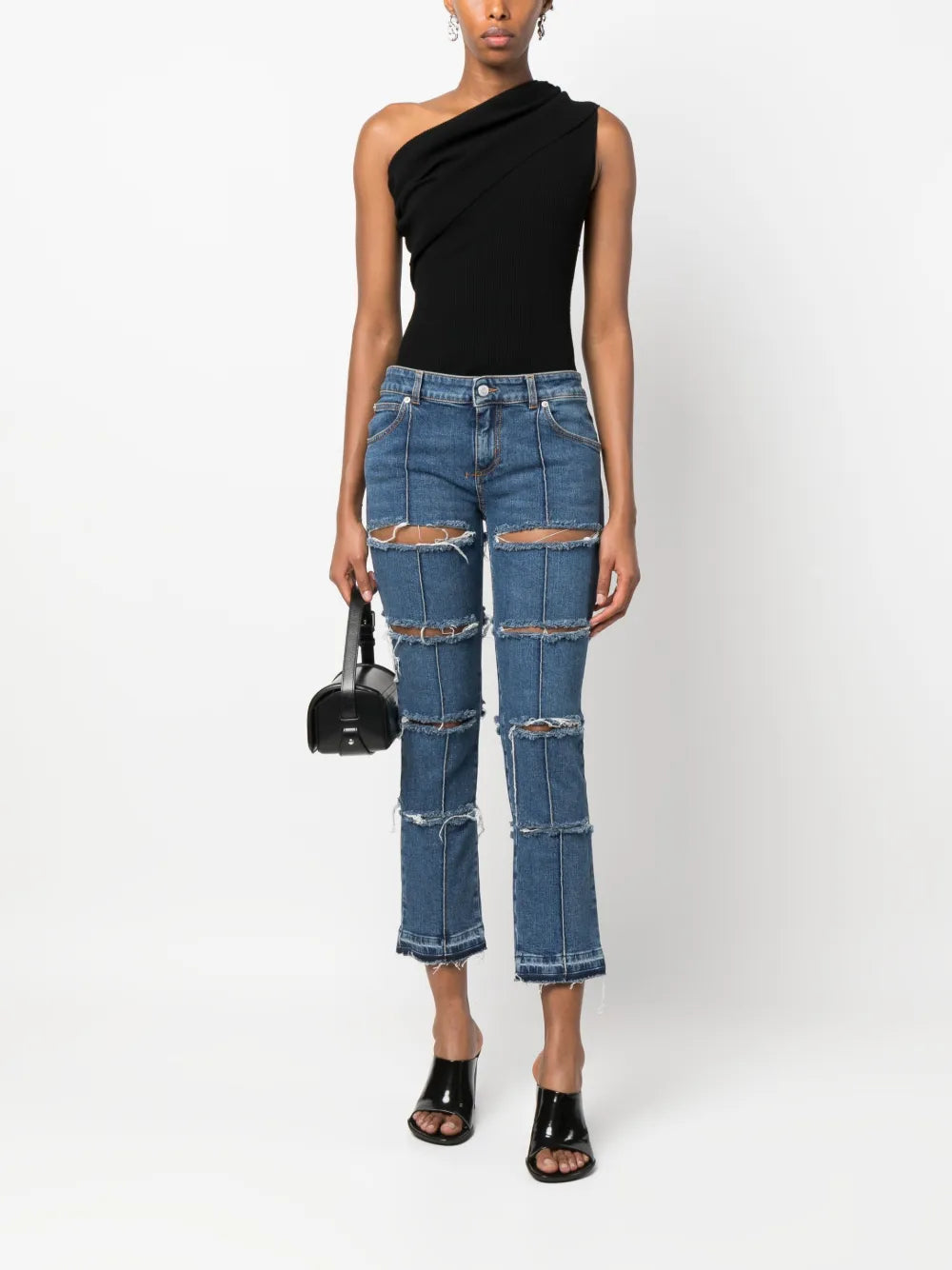 Patchwork Skinny Jeans