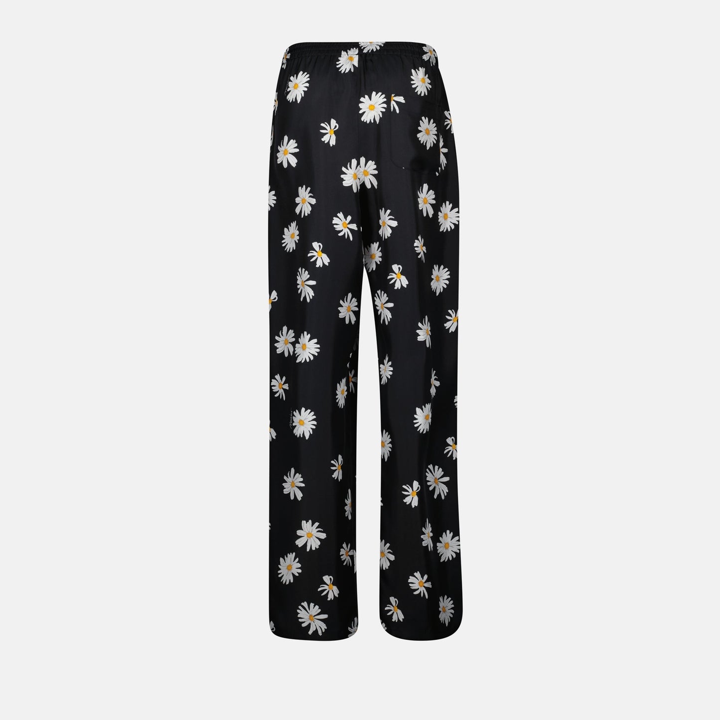 Daisy Print Wide-Leg Trousers
