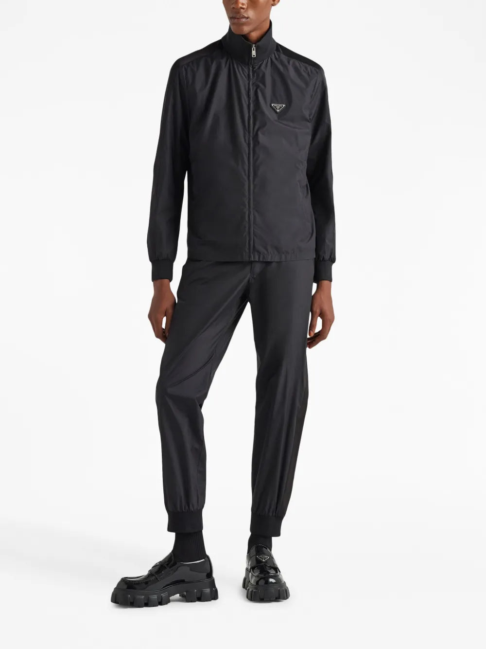 Silk and Nylon Jogging Pants
